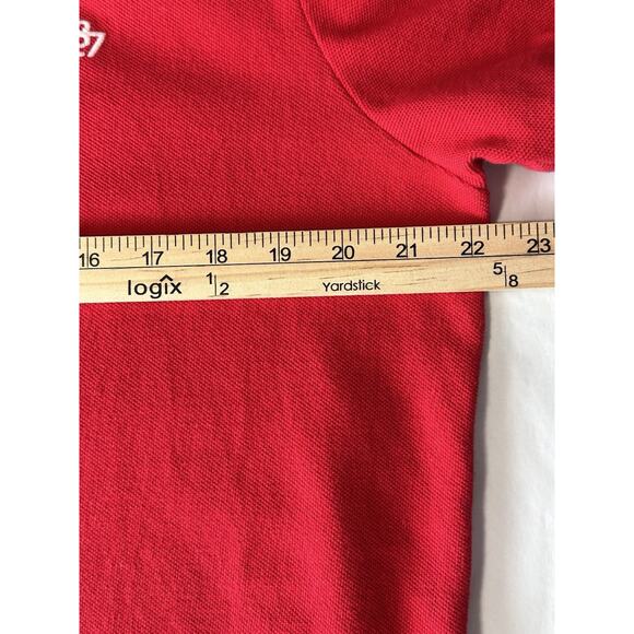 Aeropostale A87 Men’s Red 100% Cotton Short Sleeve Golf Polo Shirt Size L - Picture 7 of 8